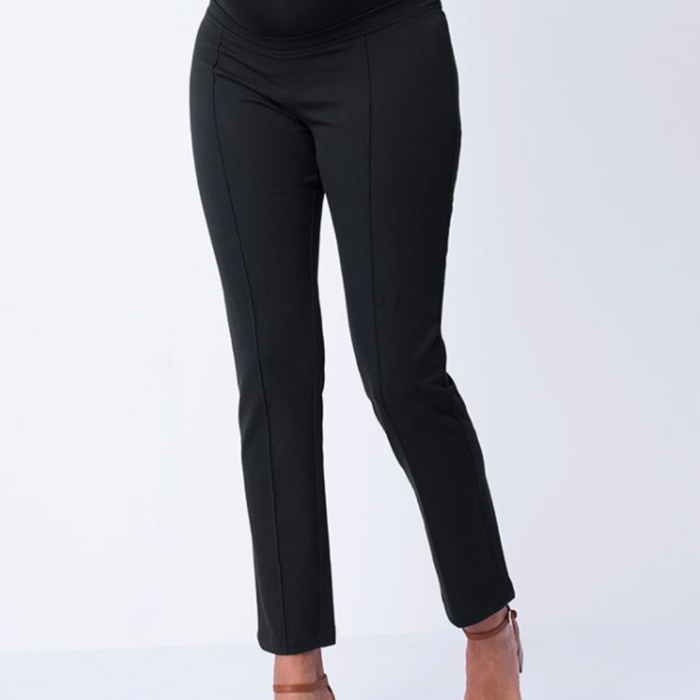 Seraphine Maternity Slim Leg Pant - Black
